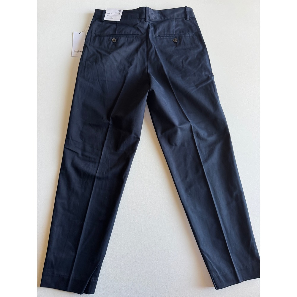 Goodfellow & Co. Slim Trousers Chino Pants‎ Navy Blue Comfort Fit W30 L30 - Picture 2 of 9